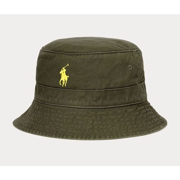 Polo Ralph Lauren Other - NWT POLO Ralph Lauren Bucket Hat Yellow Embroidered Pony Size S/M, L/XL